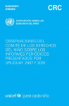 Observaciones del Comité de los Derechos del Niño sobre los informes periódicos presentados por Uruguay