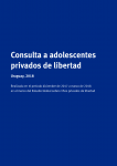 Consulta a adolescentes privados de libertad Uruguay 2018