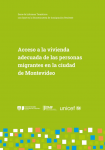 Acceso a la vivienda adecuada de las personas migrantes en la ciudad de Montevideo