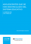 Adolescentes que se han desvinculado del sistema educativo