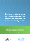 Factores que inciden en la alimentación de los recién nacidos en la maternidad y al alta