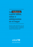 La violencia contra niños, niñas y adolescentes en el hogar en Uruguay.
