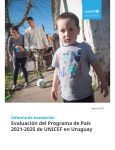 Evaluaci&oacute;n del Programa de Pa&iacute;s 2021-2025 de UNICEF en Uruguay