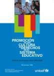 Promoción de una cultura de derechos en el sistema educativo