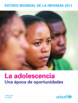 2011. La adolescencia, una época de oportunidades